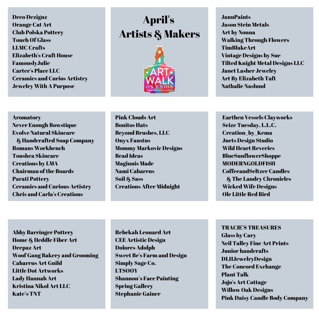 April Art Walk Makers